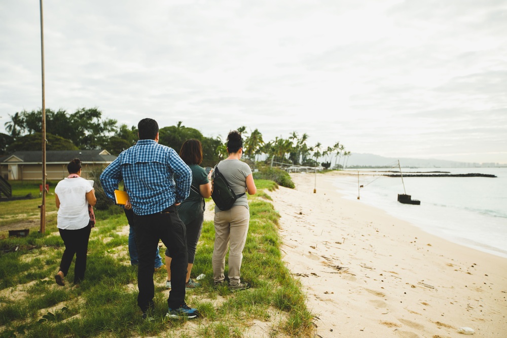 Coastal Resiliency: Engineering with Nature Team visits Pu’uloa Range Training Facility, MCBH