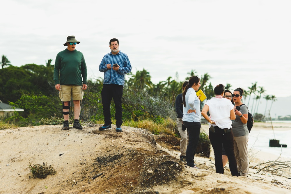 Coastal Resiliency: Engineering with Nature Team visits Pu’uloa Range Training Facility, MCBH