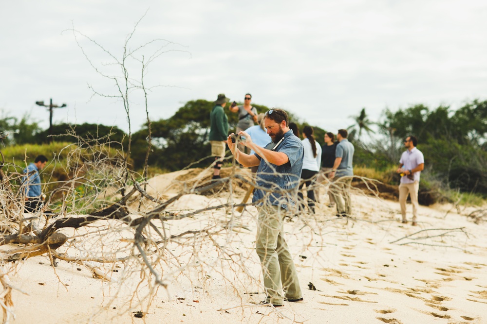 Coastal Resiliency: Engineering with Nature Team visits Pu’uloa Range Training Facility, MCBH