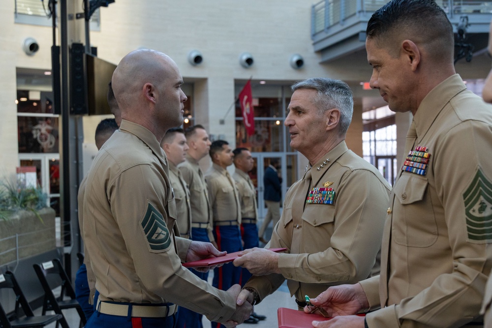 Recruiters of the Year Recognized at the Commandant’s Combined Awards Ceremony