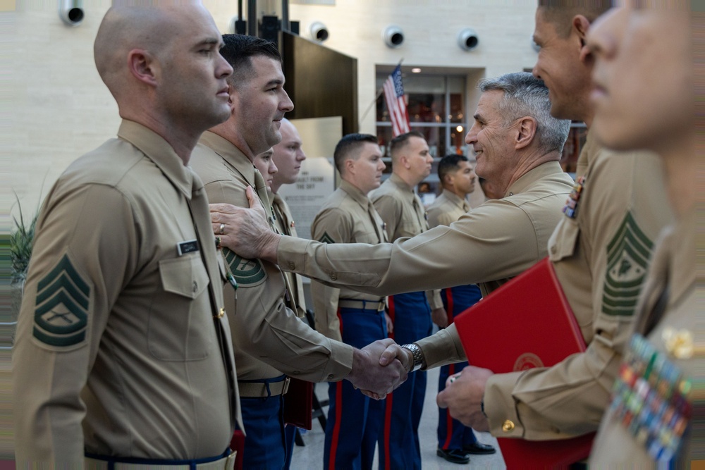 Recruiters of the Year Recognized at the Commandant’s Combined Awards Ceremony