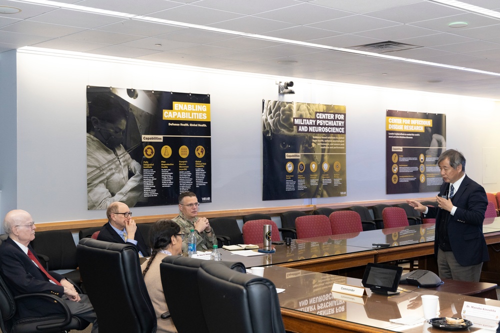 Japanese National Defense Medical College visit the Walter Reed Army Institute of Research