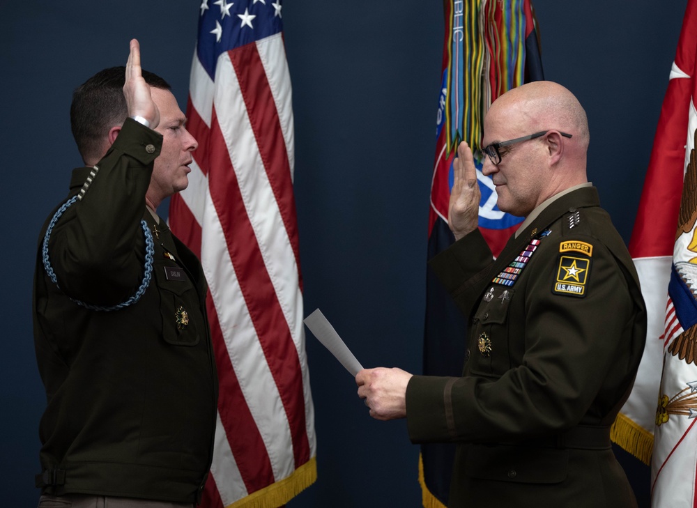 The 82nd Airborne Division - Col. Andrew Saslav promotion to Brigadier General