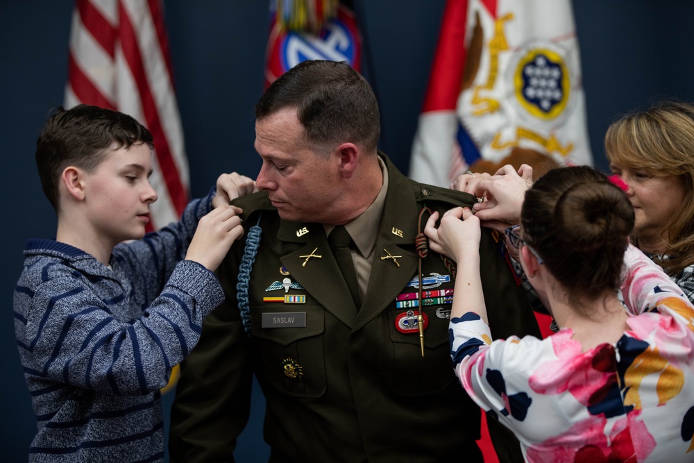 The 82nd Airborne Division - Col. Andrew Saslav promotion to Brigadier General