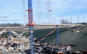 Kentucky Lock mega project construction February 2024