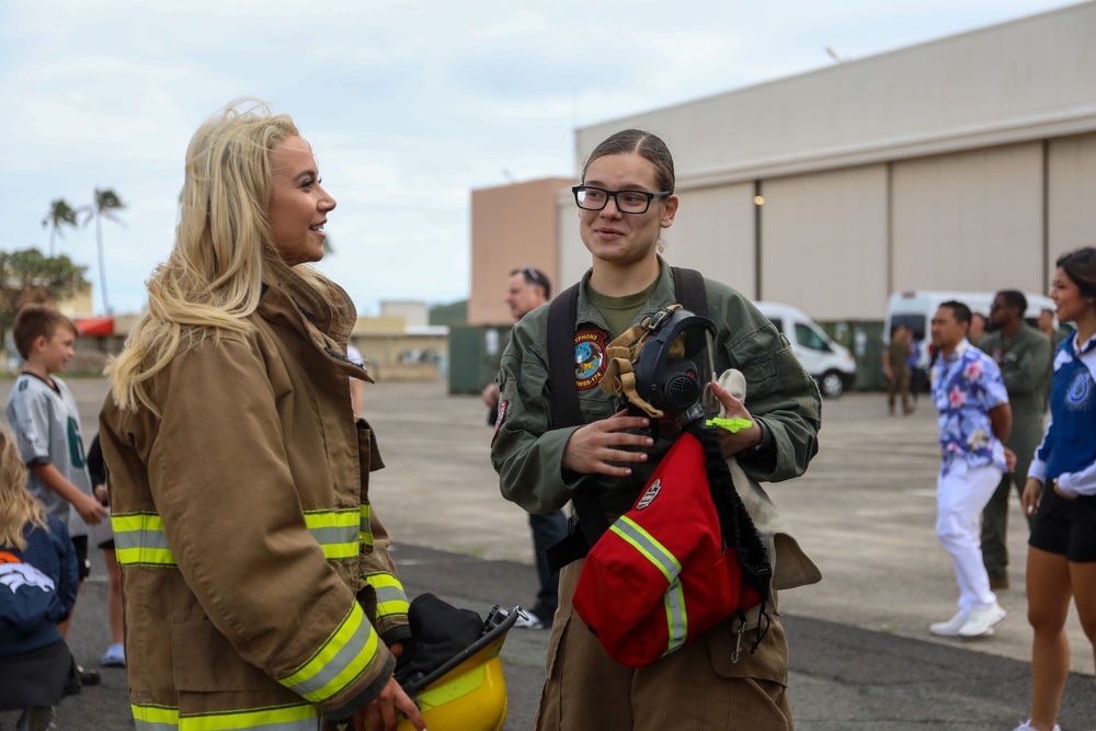 NFL Cheerleaders Touchdown in MCBH: Marines and Family Excited for NFL Pro Blitz Tour 2024