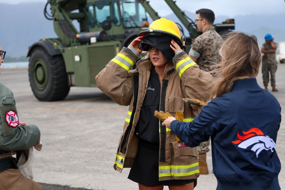 NFL Cheerleaders Touchdown in MCBH: Marines and Family Excited for NFL Pro Blitz Tour 2024