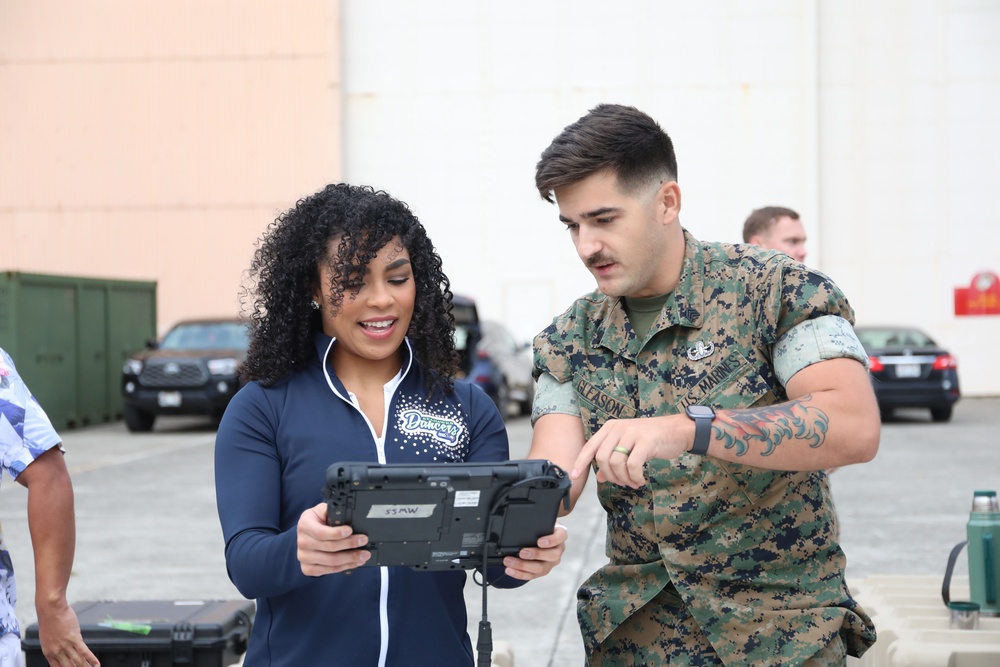NFL Cheerleaders Touchdown in MCBH: Marines and Family Excited for NFL Pro Blitz Tour 2024