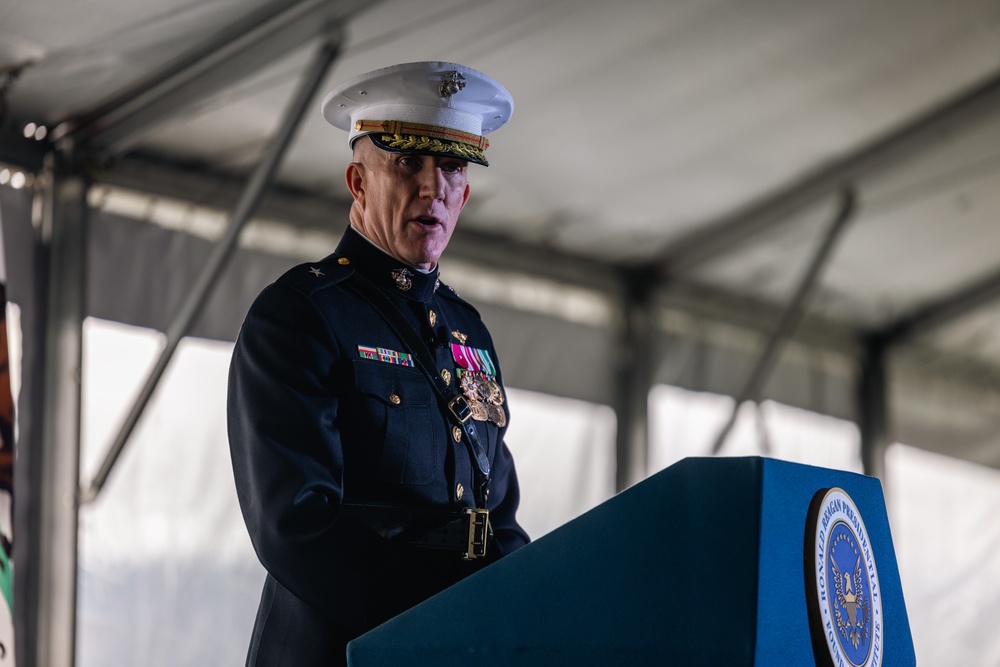 Camp Pendleton Marines participate in annual Reagan wreath-laying ceremony