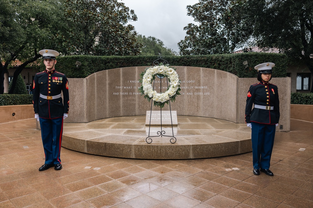 Camp Pendleton Marines participate in annual Reagan wreath-laying ceremony