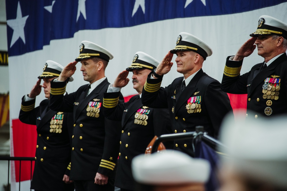 USS George Washington Conducts Change of Command