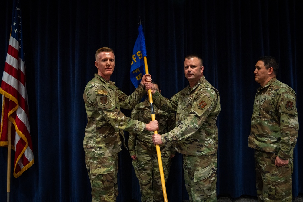 Maj. Lewis Roberts Assumes Command of the 152nd Security Forces Squadron