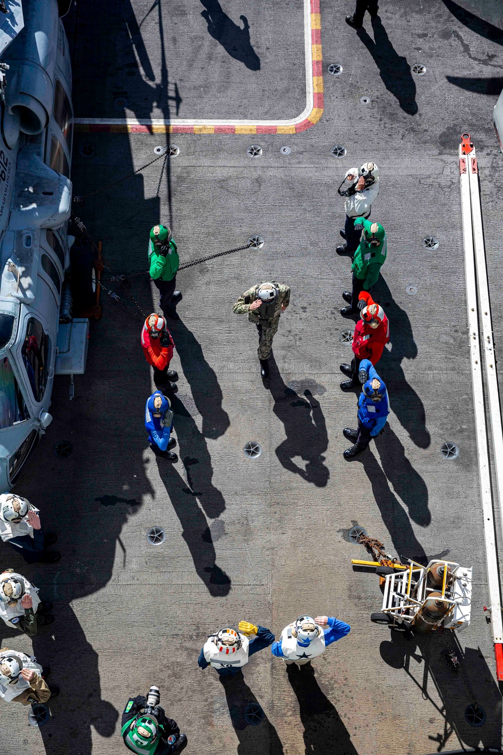 Abraham Lincoln welcomes Carrier Strike Group 15