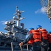 USS Princeton Conducts A Replenishment-at-Sea with USS Carl Vinson