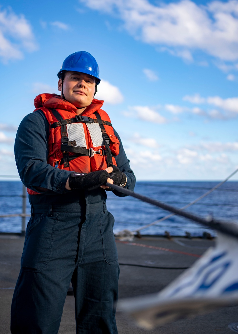 USS Princeton Conducts a Replenishment-at-Sea with USS Carl Vinson