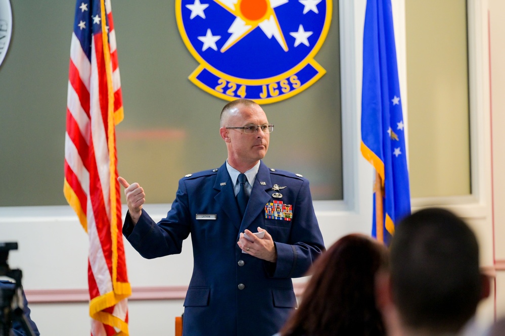 224th Joint Communications Squadron hosts Change of Command ceremony