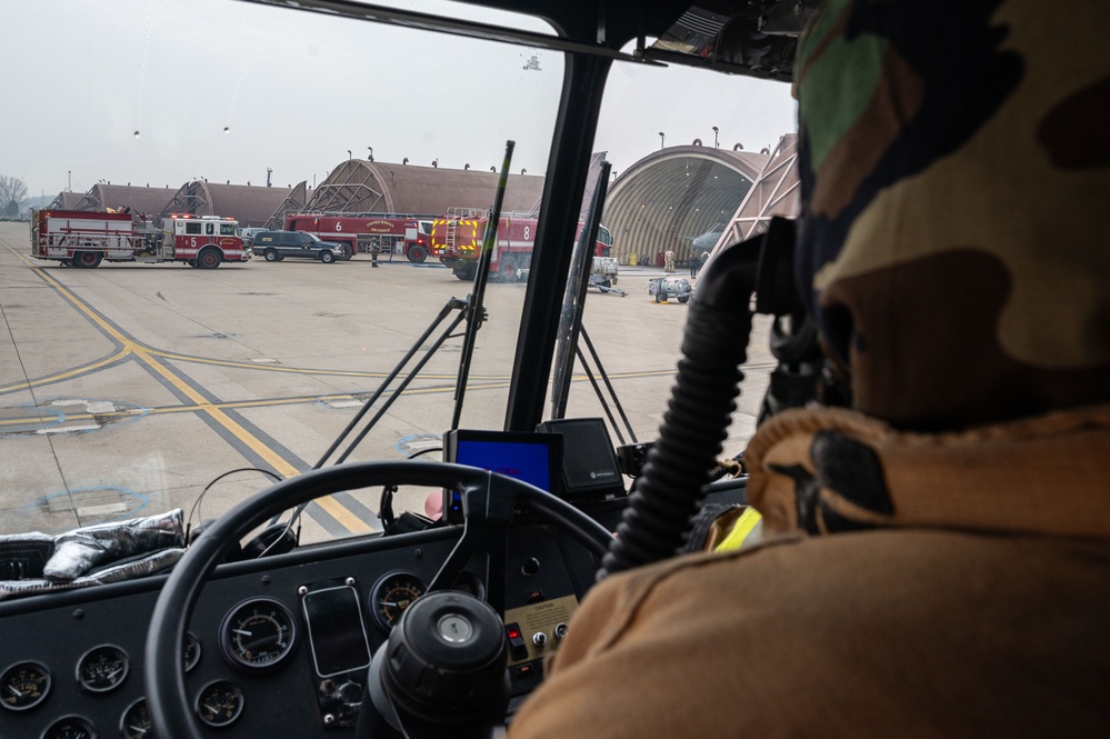 51st CES firefighters train emergency response