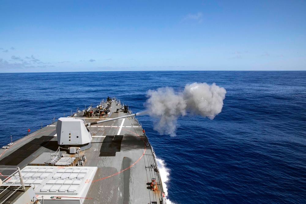 Sterett Sailors Conduct Live-Fire Exercises