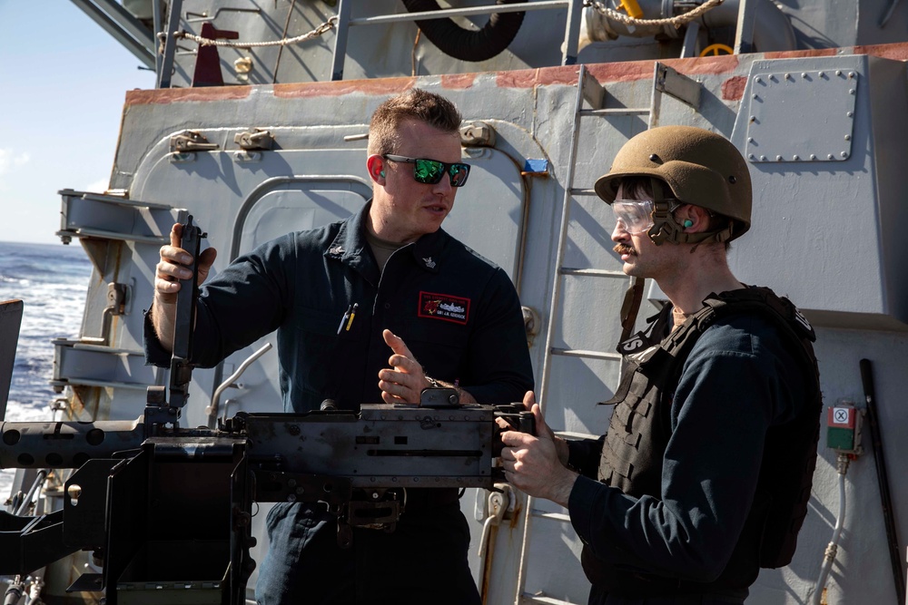Sterett Sailors Conduct Live-Fire Exercises
