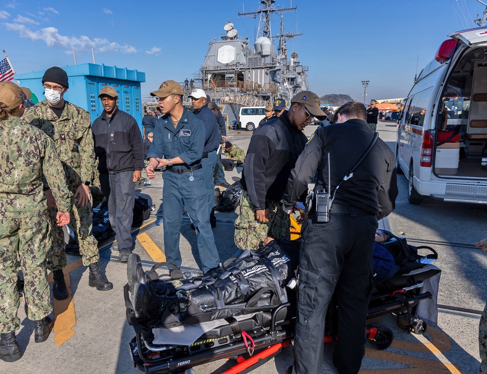 USNH Yokosuka Holds Mass Casualty Drill