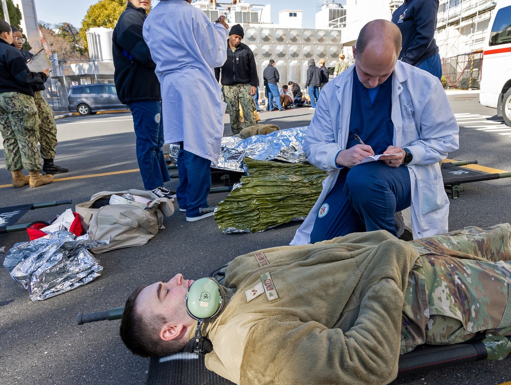 USNH Yokosuka Holds Mass Casualty Drill