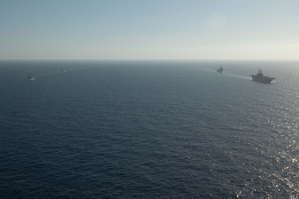 Bataan ARG Conducts Passing Exercise with Turkish Navy