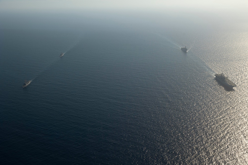Bataan ARG Conducts Passing Exercise with Turkish Navy