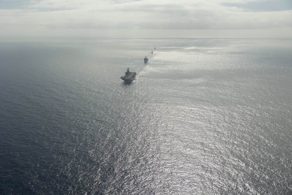 Bataan ARG Conducts Passing Exercise with Turkish Navy