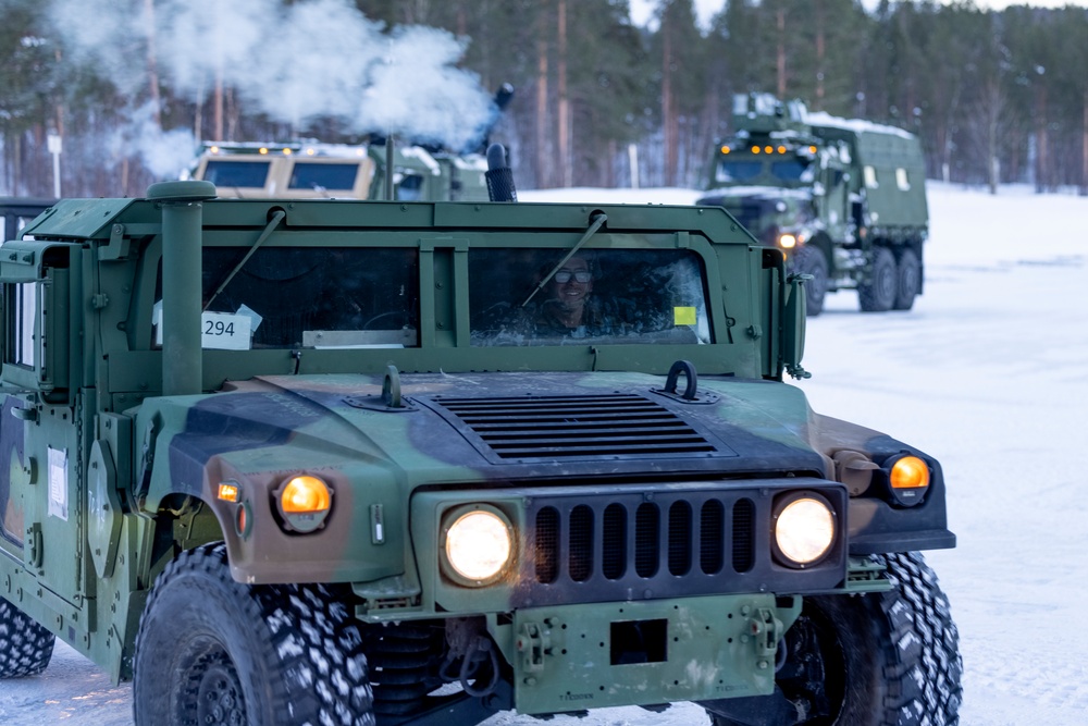 U.S. Marines with 2nd Marine Aircraft Wing complete slippery-road training in Norway