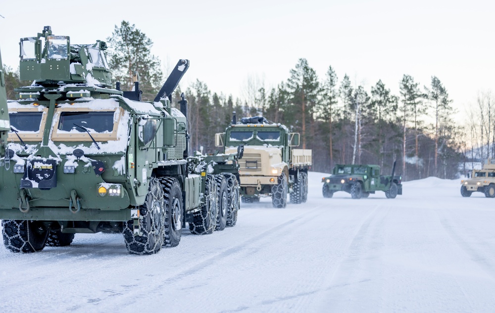 U.S. Marines with 2nd Marine Aircraft Wing complete slippery-road training in Norway