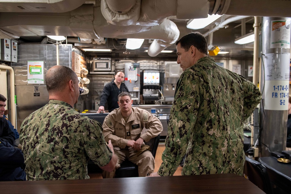 Vice Adm. Gumbleton Visits USS Cole