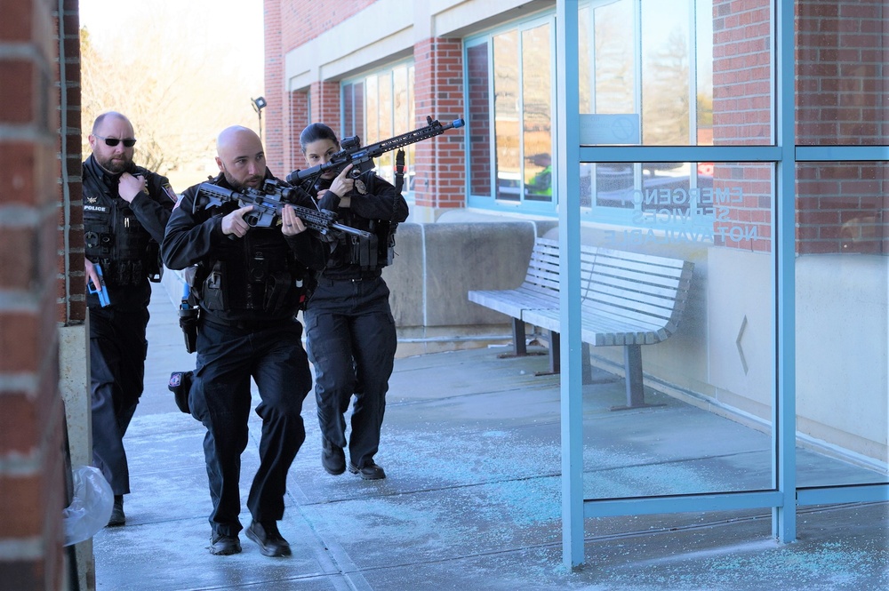 Multiple Law Enforcement Agencies Participate In Installation Exercise