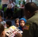 86 AW commander reads to RAB children