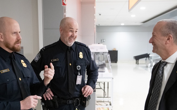 Troy A. Miller, Senior Official Performing the Duties of the Commissioner tours the Port of Las Vegas