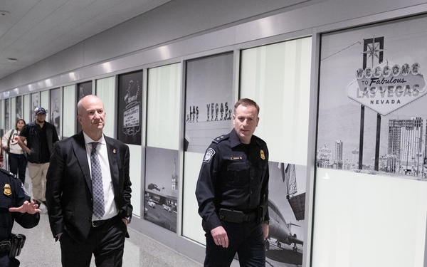 Troy A. Miller, Senior Official Performing the Duties of the Commissioner tours the Port of Las Vegas