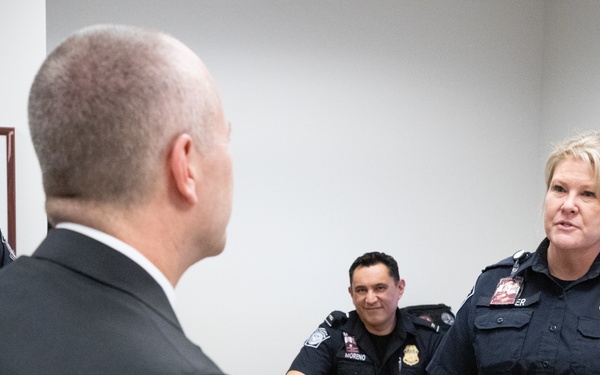 Troy A. Miller, Senior Official Performing the Duties of the Commissioner tours the Port of Las Vegas