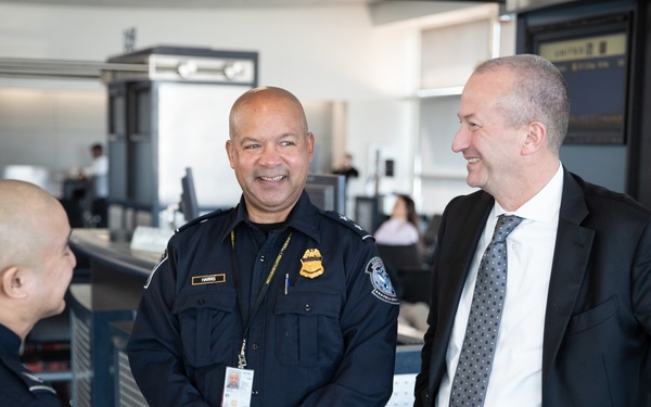 Troy A. Miller, Senior Official Performing the Duties of the Commissioner tours the Port of Las Vegas