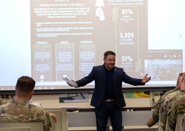 Soldier leads lifesaving campaign to increase participation in bone marrow registry