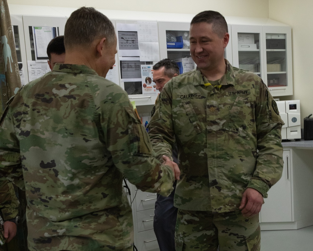 Maj. Gen. Todd Wasmund honors members of U.S. Army Health Clinic Vicenza