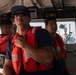 U.S. Coast Guard Station Honolulu reserve boat crew underway off Maui