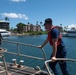 U.S. Coast Guard Station Honolulu reserve boat crew underway off Maui