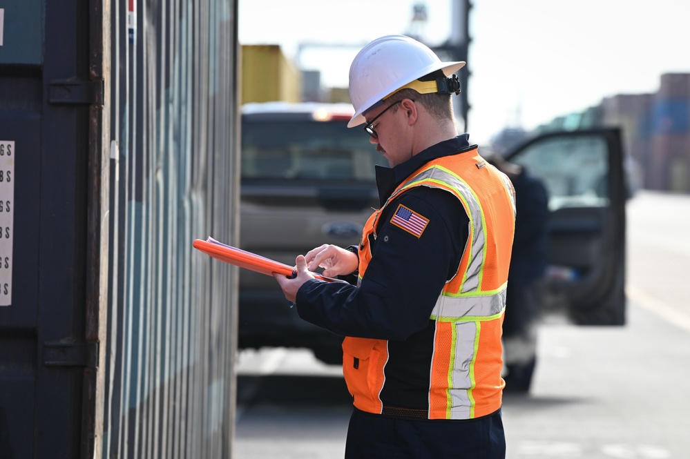 USCG Marine Science Technician container inspections