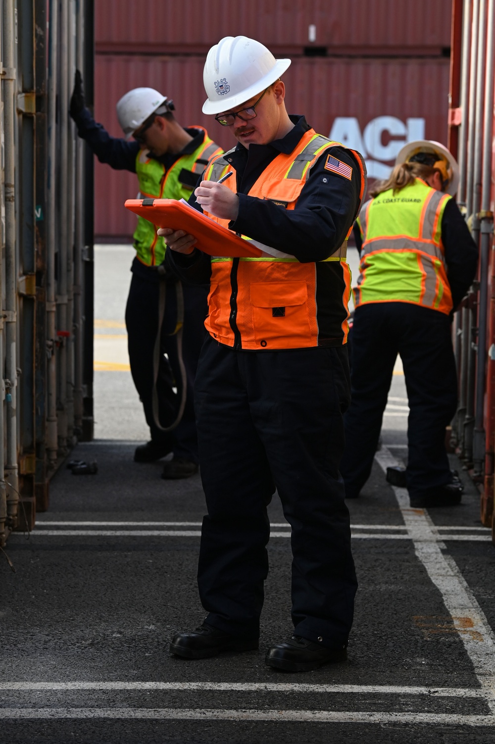 USCG Marine Science Technician container inspections