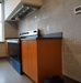 Kitchen area inside new Marine Corps Security Force Regiment (MCSFR) barracks onboard NWS Yorktown