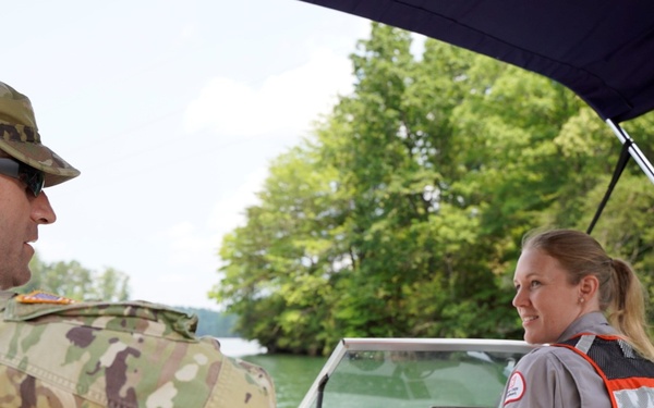 COL Morgan at Philpott Lake