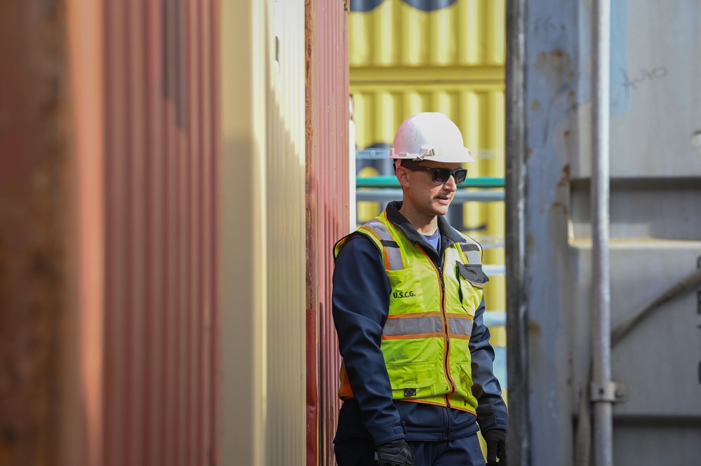 USCG Marine Science Technician container inspections