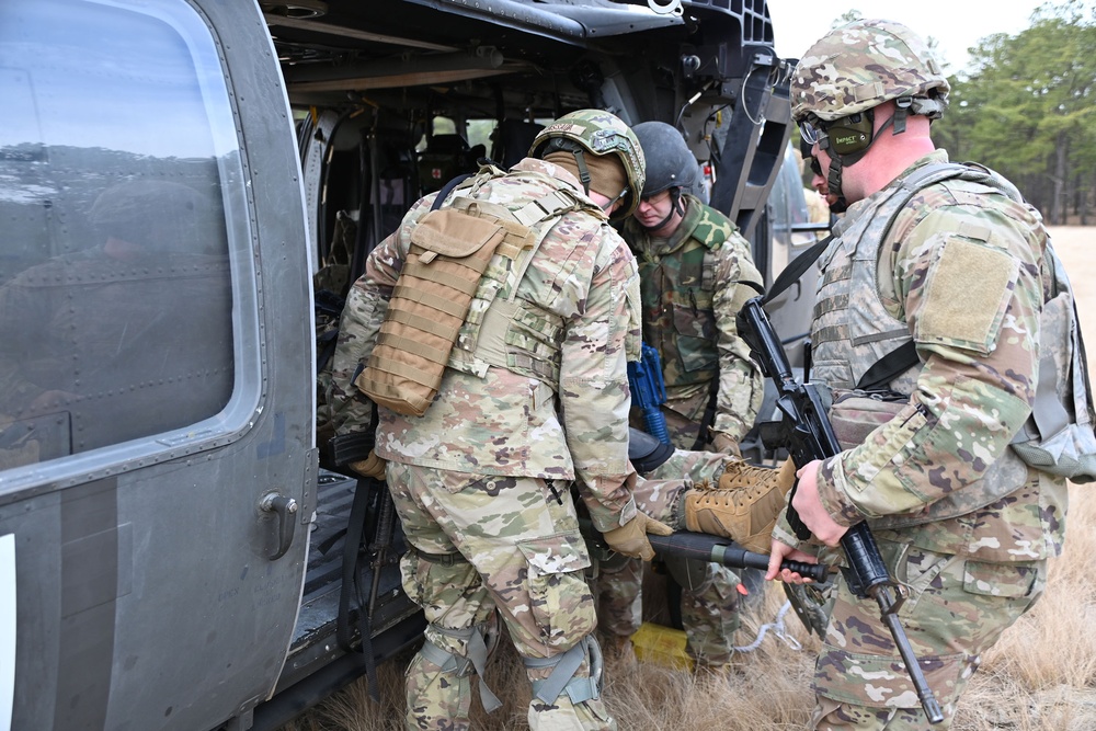 Joint Base McGuire-Dix-Lakehurst- 108th SFS and JBMDL MSTC Class. Aircraft Load Training. February 09, 2024