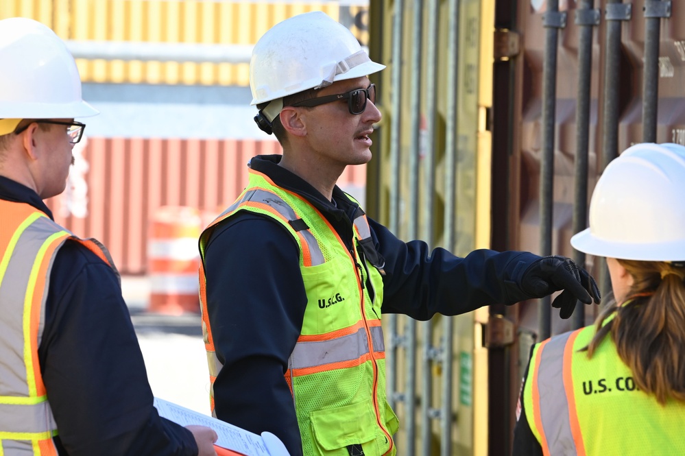 USCG Marine Science Technician container inspections