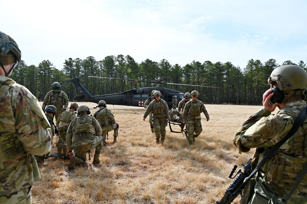 Joint Base McGuire-Dix-Lakehurst- 108th SFS and JBMDL MSTC Class. Aircraft Load Training. February 09, 2024