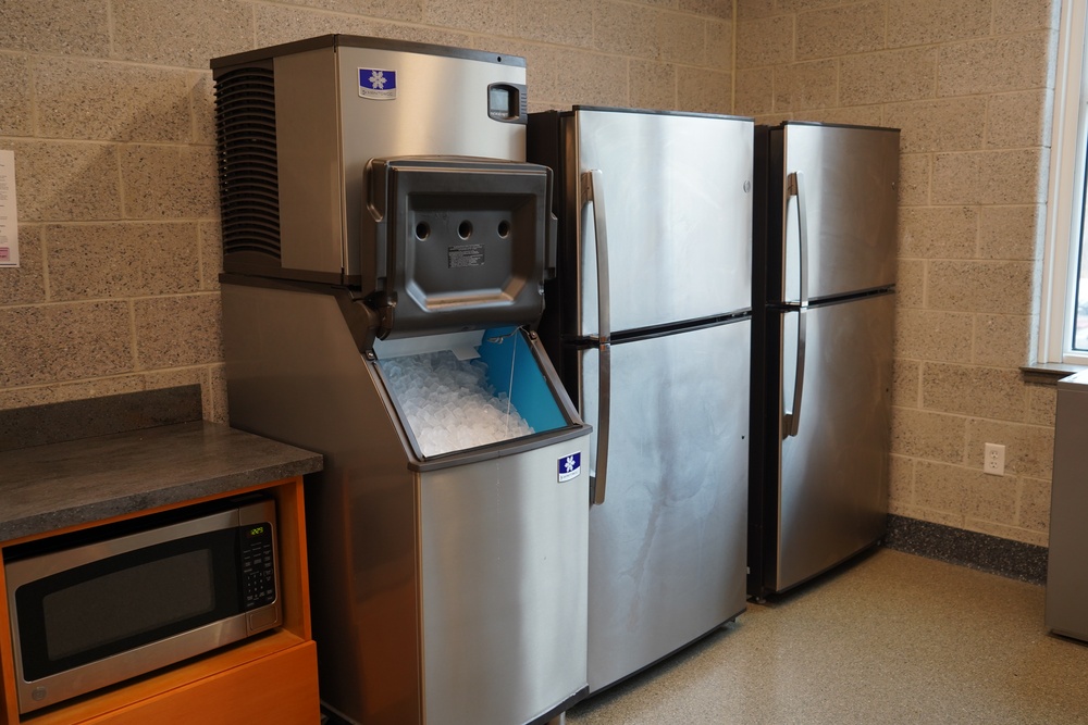 Kitchen area inside new Marine Corps Security Force Regiment (MCSFR) barracks onboard NWS Yorktown